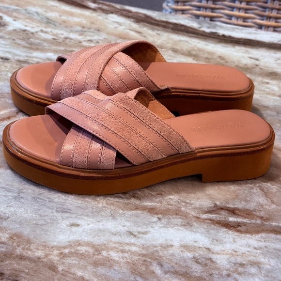 Women’s MADEWELL The Alina platform sandal- warm thistle. Size 6 - Picture 4 of 8